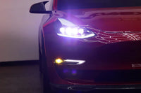 AlphaRex 17-23 Tesla Model 3/20-24 Model Y Double Tap Dual Color LED Projector Fog Lights OffRoadUSA.com