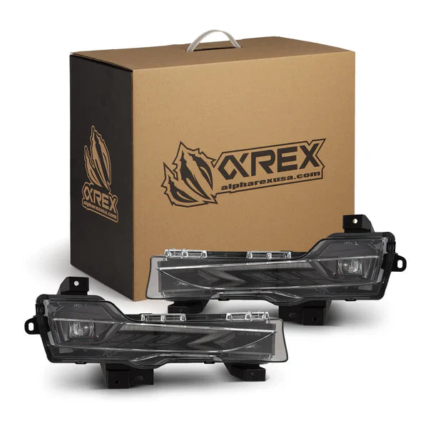 AlphaRex 17-23 Tesla Model 3/20-24 Model Y Double Tap Dual Color LED Projector Fog Lights OffRoadUSA.com