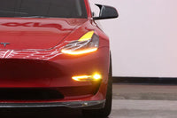 AlphaRex 17-23 Tesla Model 3/20-24 Model Y Double Tap Dual Color LED Projector Fog Lights OffRoadUSA.com