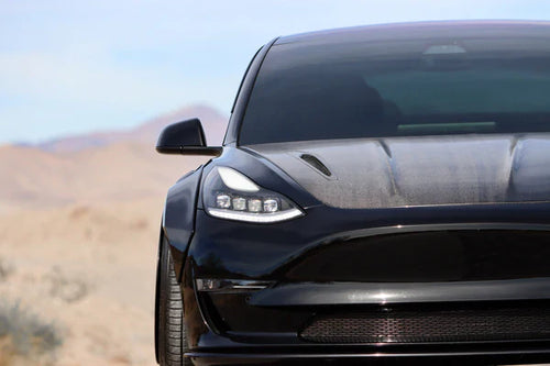 AlphaRex 17-23 Tesla Model 3 / 20-24 Model Y NOVA-Series LED Projector Headlights Black OffRoadUSA.com