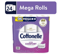 Cottonelle Ultra Comfort Toilet Paper, 24 Mega Rolls EasyOptionXY LLC
