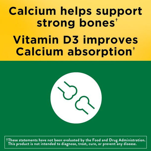 Nature Made Calcium 600 mg with Vitamin D3 Tablets; 220 Count EasyOptionXY LLC