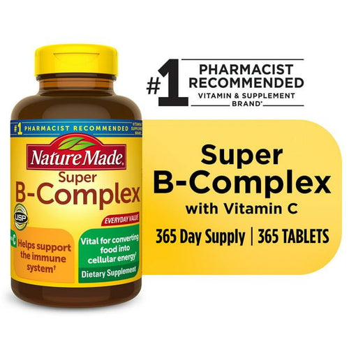 Nature Made Super B Complex with Vitamin C and Folic Acid Tablets; 365 Count EasyOptionXY LLC