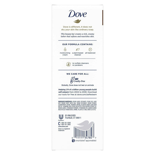 Dove Restoring Gentle Women's Beauty Bar Soap All Skin Type Coconut & Cocoa Butter, 3.75 oz (8 Bars) EasyOptionXY LLC