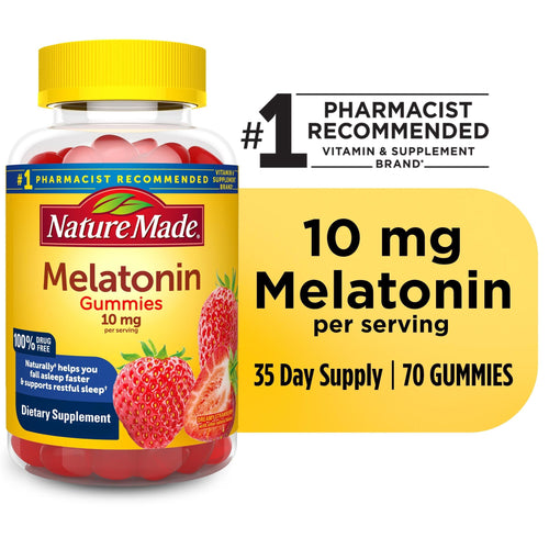 Nature Made Melatonin 10mg Per Serving Gummies; Dietary Supplement; 70 Count EasyOptionXY LLC