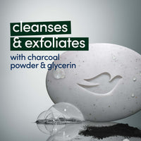 Dove Deep Exfoliating Women's Beauty Bar Soap Charcoal & Glycerin All Skin, 3.75 oz 4 Bars EasyOptionXY LLC