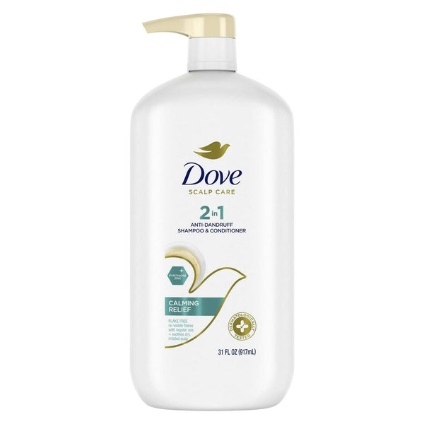 Dove Scalp Care 2-in-1 Anti-Dandruff Shampoo & Conditioner Calming Relief, 31 oz EasyOptionXY LLC