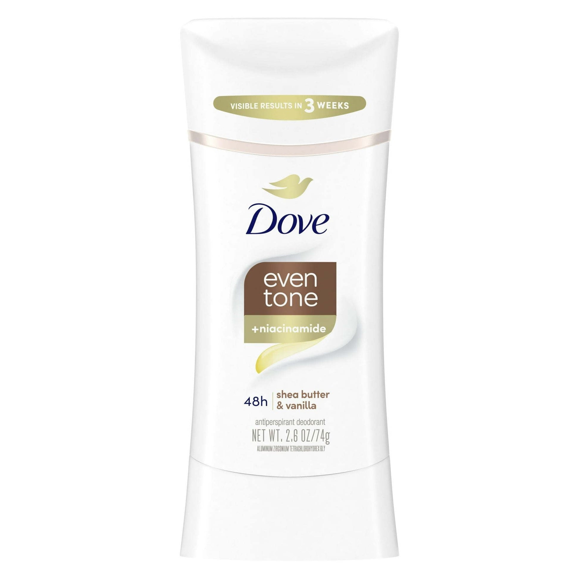 Dove Even Tone Women's Antiperspirant Deodorant Stick Shea Butter & Vanilla, 2.6 oz EasyOptionXY LLC