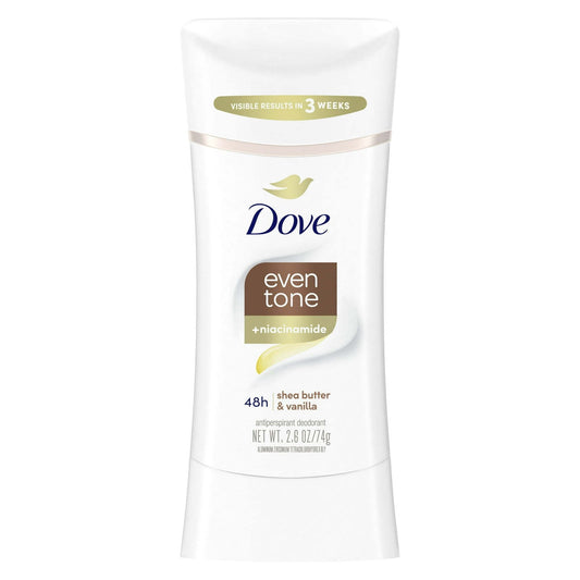Dove Even Tone Women's Antiperspirant Deodorant Stick Shea Butter & Vanilla, 2.6 oz EasyOptionXY LLC