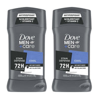 Dove Men+Care Stain Defense Long Lasting Men's Antiperspirant Deodorant Stick Cool, 2.7 oz Twin Pack EasyOptionXY LLC