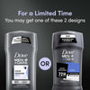 Dove Men+Care Stain Defense Long Lasting Men's Antiperspirant Deodorant Stick Cool, 2.7 oz Twin Pack EasyOptionXY LLC