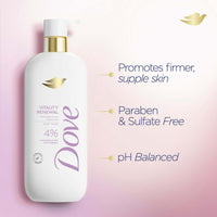 Dove Vitality Renewal Firming Body Wash 4% Restoring Serum with Collagen All Skin Type, 18.5 oz EasyOptionXY LLC