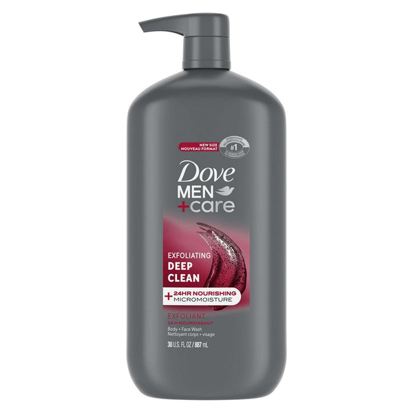 Dove Men+Care Exfoliating Deep Clean Face & Body Wash for Men, Citrus + Cedarwood, 30 oz EasyOptionXY LLC