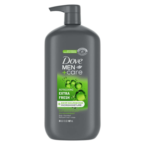 Dove Men+Care Extra Fresh Refreshing Hydrating Men's Face & Body Wash All Skin, 30 oz EasyOptionXY LLC