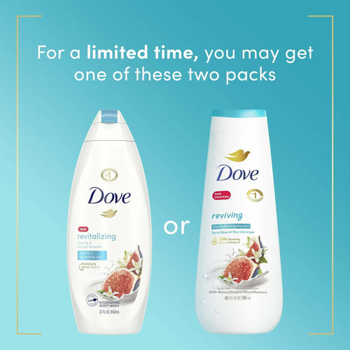 Dove Reviving Long Lasting Gentle Women's Body Wash, Blue Fig and Orange Blossom, 20 fl oz EasyOptionXY LLC
