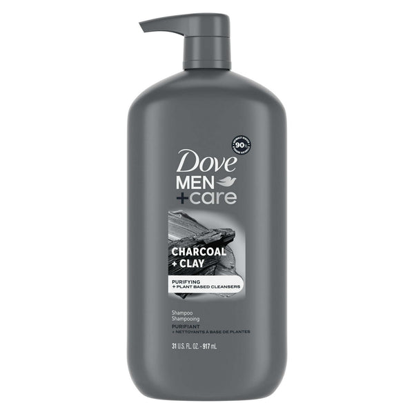 Dove Men+Care Purifying Shampoo with Pump Charcoal + Clay, 31 oz EasyOptionXY LLC