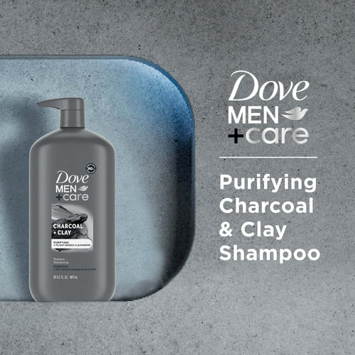 Dove Men+Care Purifying Shampoo with Pump Charcoal + Clay, 31 oz EasyOptionXY LLC