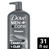 Dove Men+Care Purifying Shampoo with Pump Charcoal + Clay, 31 oz EasyOptionXY LLC