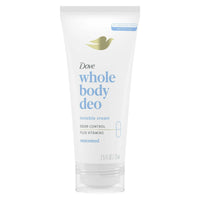Dove Whole Body Invisible Long Lasting Women's Deodorant Cream Unscented Aluminum Free, 2.5 oz EasyOptionXY LLC