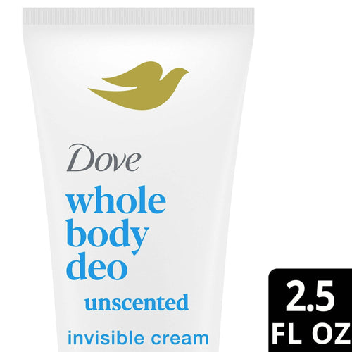 Dove Whole Body Invisible Long Lasting Women's Deodorant Cream Unscented Aluminum Free, 2.5 oz EasyOptionXY LLC