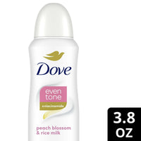 Dove Even Tone Women's Antiperspirant Dry Spray Peach Blossom & Rice Milk, 3.8 oz EasyOptionXY LLC