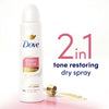 Dove Even Tone Women's Antiperspirant Dry Spray Peach Blossom & Rice Milk, 3.8 oz EasyOptionXY LLC