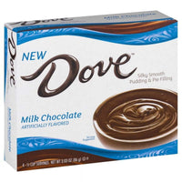 Dove Milk Chocolate Instant Pudding Mix and Pie Filling, 4 Servings, 3.03 oz Cardboard Box EasyOptionXY LLC