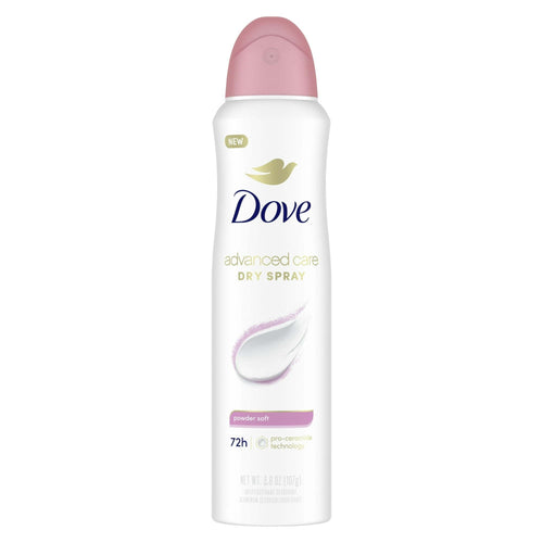Dove Advanced Care Women's Antiperspirant Deodorant Spray Powder Soft, 3.8 oz Twin Pack EasyOptionXY LLC