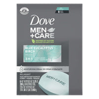 Dove Men+Care 3-in-1 Men's Dry Hand, Body, Face + Shave Bar Relaxing Blue Eucalyptus, 3.75 oz 8 Bars EasyOptionXY LLC
