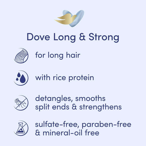 Dove Love Your Lasting Length Long and Strong Sulfate-Free Shampoo for All Hair Types, 13.5 fl oz EasyOptionXY LLC