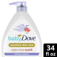 Baby Dove Sensitive Skin Body Wash Calming Moisture Hypoallergenic & Tear-Free, 34 oz EasyOptionXY LLC