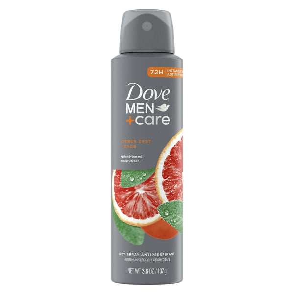 Dove Men+Care Men's Antiperspirant Dry Spray Citrus Zest & Sage, 3.8 oz EasyOptionXY LLC