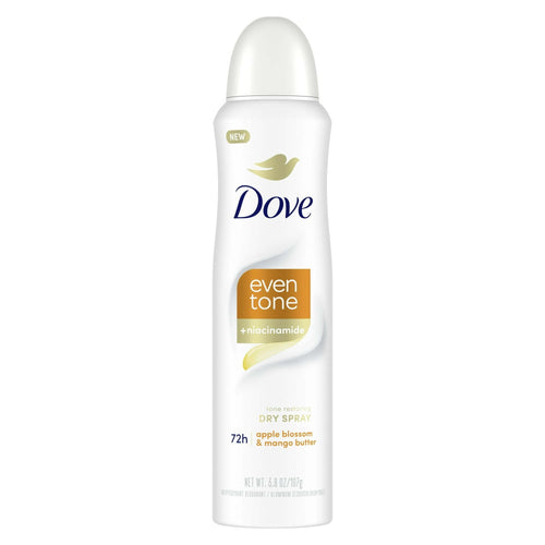 Dove Even Tone Women's Antiperspirant Dry Spray, Apple Blossom & Mango Butter, 3.8 oz EasyOptionXY LLC