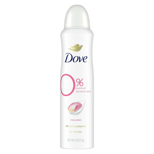 Dove 0% Aluminum Women's Deodorant Spray, Rose Petals, 4 oz EasyOptionXY LLC