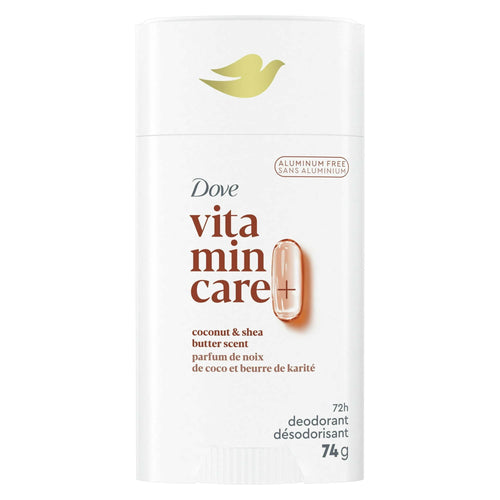 Dove VitaminCare+ Long Lasting Deodorant Stick for Women, Coconut & Shea Butter, Aluminum Free, 2.6 oz EasyOptionXY LLC