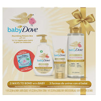 Baby Dove Hypoallergenic Cream, Wash & Bubble Bath Gift Pack Melanin-Rich Sensitive Skin, 3 Count EasyOptionXY LLC