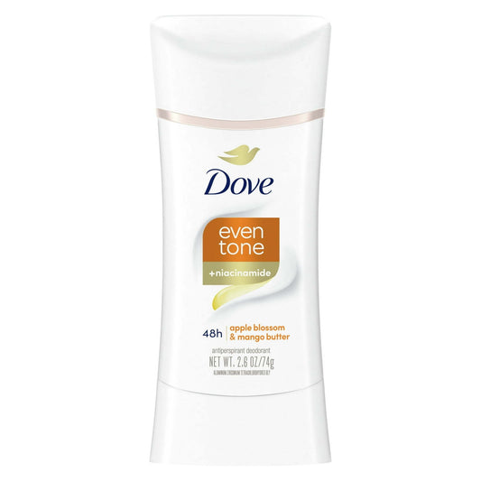 Dove Even Tone Women's Antiperspirant Deodorant Stick, Apple Blossom & Mango Butter, 2.6 oz EasyOptionXY LLC