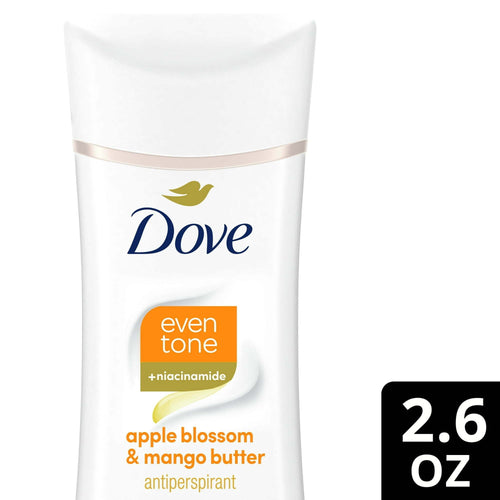 Dove Even Tone Women's Antiperspirant Deodorant Stick, Apple Blossom & Mango Butter, 2.6 oz EasyOptionXY LLC