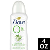 Dove 0% Aluminum Women's Deodorant Spray, Cucumber and Green Tea, 4 oz EasyOptionXY LLC