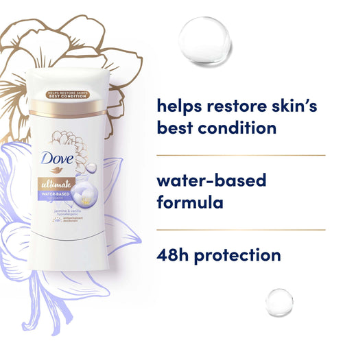 Dove Ultimate Antiperspirant Deodorant Stick Jasmine & Vanilla 2.6 oz EasyOptionXY LLC
