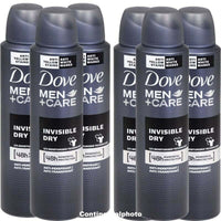 6 Cans of Dove Men+Care Invisible Dry 150ml Anti-Perspirant Anti-Transpirant Spray EasyOptionXY LLC