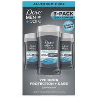 Dove Men+Care Aluminum-Free Deodorant; Clean Comfort 3 Ounce (Pack of 3) EasyOptionXY LLC