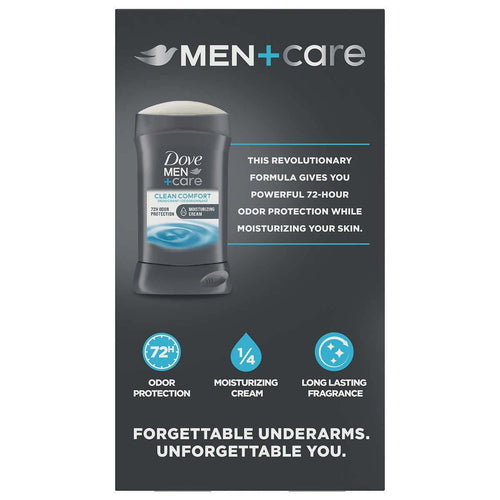 Dove Men+Care Aluminum-Free Deodorant; Clean Comfort 3 Ounce (Pack of 3) EasyOptionXY LLC