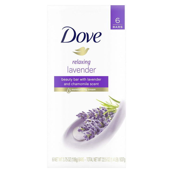 Dove Relaxing LavenderWomen's Beauty Bar 3.75 Oz 6 Bars EasyOptionXY LLC