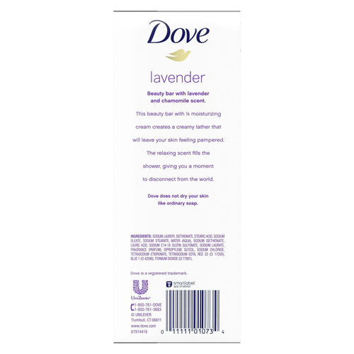 Dove Relaxing LavenderWomen's Beauty Bar 3.75 Oz 6 Bars EasyOptionXY LLC