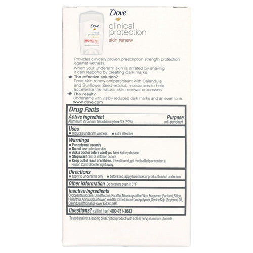 Dove Skin Renew Clinical Stick 1.7 oz EasyOptionXY LLC