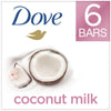 Dove Restoring Coconut Cocoa Butter Beauty Bar Soap All Skin Type 3.75 oz, 6 Counts EasyOptionXY LLC