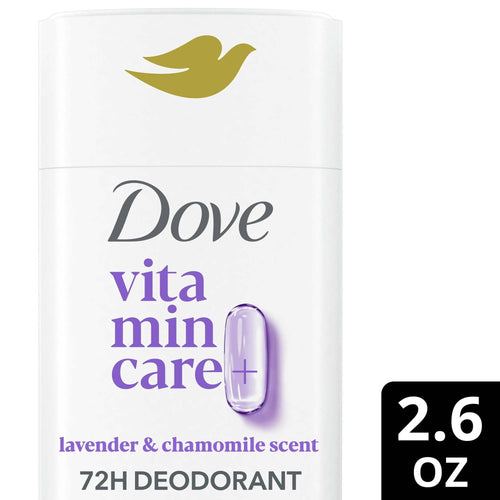 Dove VitaminCare+ No White Marks Women's Deodorant Stick Lavender & Chamomile Aluminum Free, 2.6 oz EasyOptionXY LLC