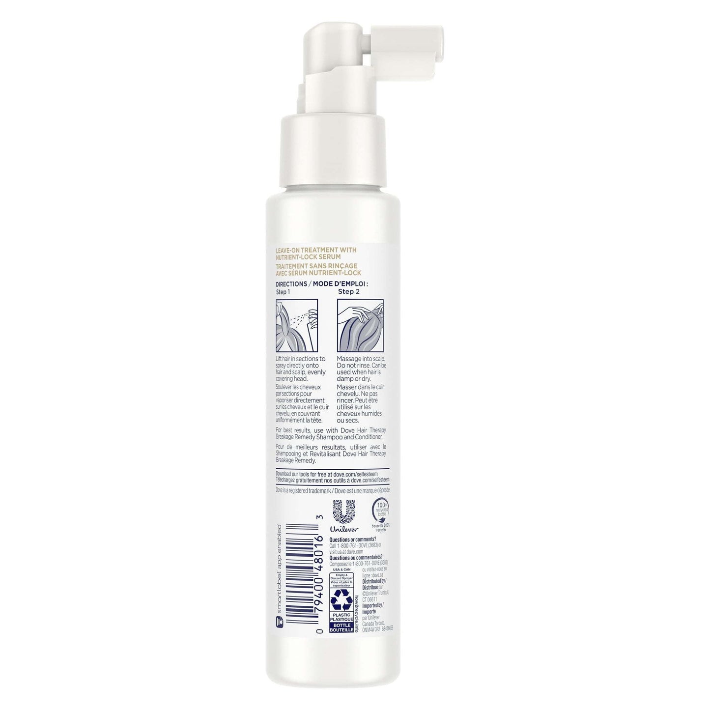 Dove Hair Therapy Leave On Hair Treatment Breakage Remedy, 3.38 fl oz EasyOptionXY LLC