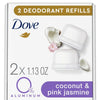 Dove Deodorant Refills Twin Pack, Coconut and Pink Jasmine, 1.13 oz EasyOptionXY LLC